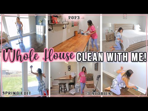 NEW! WHOLE HOUSE CLEAN AND ORGANIZE WITH ME 2023! HOURS OF EXTREME SPRING CLEANING MOTIVATION!