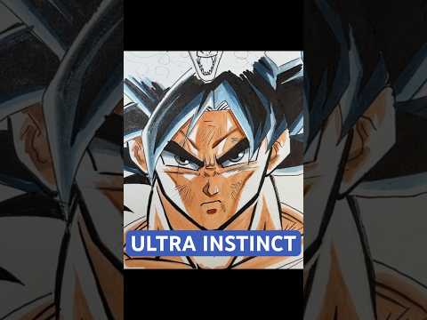 Ultra instinct Goku  #animedrawing #anime #ultrainstinct #dragonballsuperart #goku