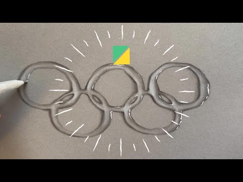 Transparent Olympic rings