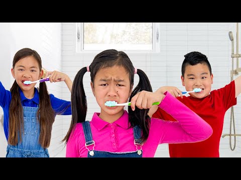 Jannie and Charlotte Brush Their Teeth and Learn Good Habits for Kids