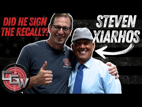 Steven Xiarhos stops by to Sign the Recall Petition