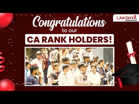 Honoring Our CA All India Rankers: A Special Moment with Our Faculties🥳✨| Lakshya Edu