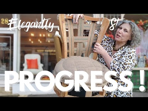 Transforming a Vintage Chair: Week 3 Upholstery Progress & New Upgrades!