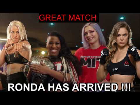 ATHENA AND BILLIE VS RONDA AND MARINA REVIEW | Ronda brings the heat #rondarousey #ringofhonor