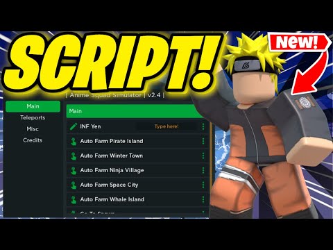 Anime Squad Simulator Script PASTEBIN 2023 | ROBLOX ANIME SQUAD SIMULATOR AUTOFARM + INF YEN SCRIPT