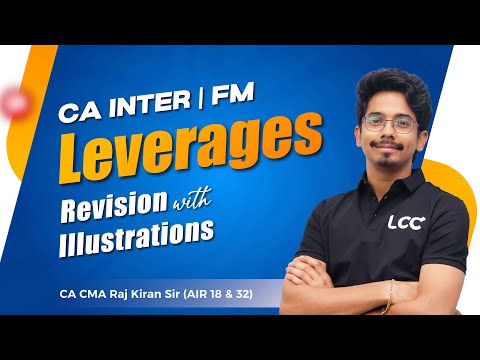 "CA Inter FM: Leverages Revision with Illustrations | By CA CMA Rajkiran Sir (AIR 18 & 32)"