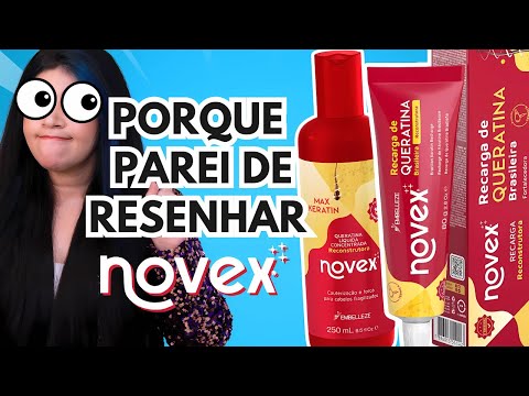 ❌ PORQUE PAREI DE RESENHAR NOVEX EMBELLEZE? Resenha Queratina Líquida e Recarga de Queratina Novex