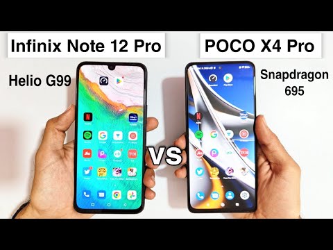 Infinix note 12 Pro vs POCO X4 Pro Speed Test | Which is Better? - Helio G99 vs Snapdragon 695