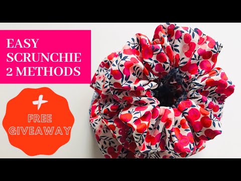 How to make a scrunchie hairband | 2 easy methods