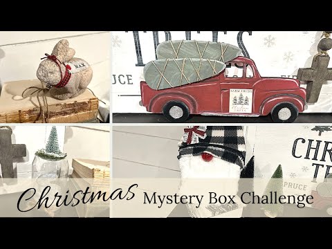 😱 DOLLAR TREE CHRISTMAS DIYS 🎄Christmas Mystery Box Challenge 🎄Christmas Decor from Easter Items