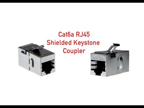 Cat6a RJ45 Shielded Keystone Coupler P#15-660-180SH