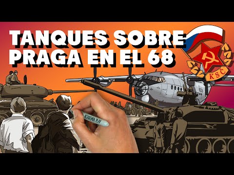 Tanques sobre Praga en 1968 (Guerra Fría)