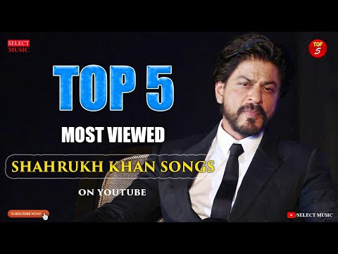 Top 5 Most Viewed Shahrukh Khan Songs on Youtube | shahrukh khan instagram reels | #shorts