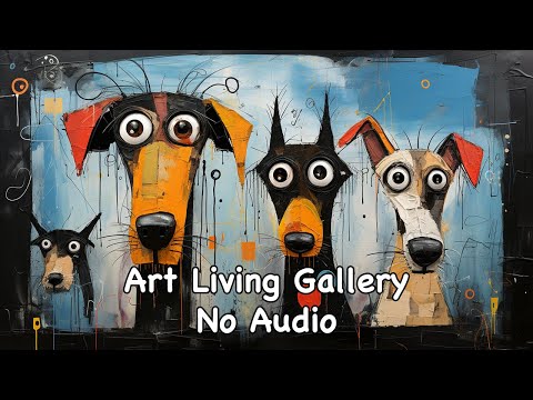 Silent TV Wall Art Slideshow | Unleashing Art's Wild Side: Art Brut Awesomeness! (No Sound)