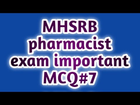 MHSRB pharmacist exam preparation#biologypharmamcqgovernmentpharmacistexampreparation