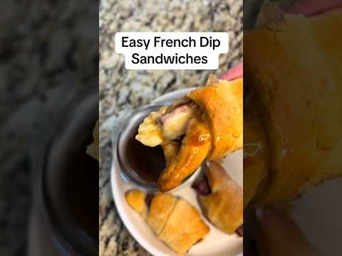 The Easiest French Dip Sandwich #easyrecipe #cheapmeal #dinner