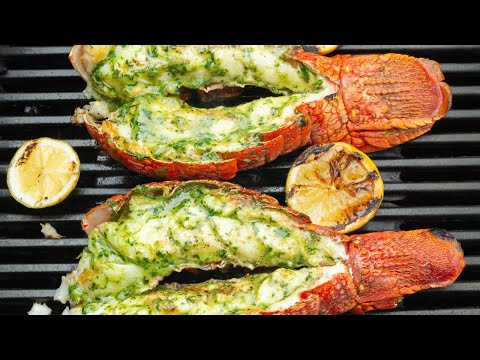 Grilled lobster tails with garlic butter (and the perfect lobster roll)