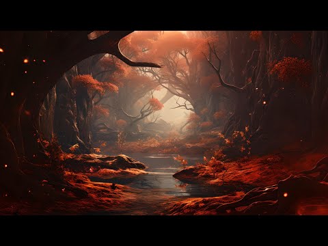 Spooky Autumn Music – Crimson Glow Forest | Dark, Mystery