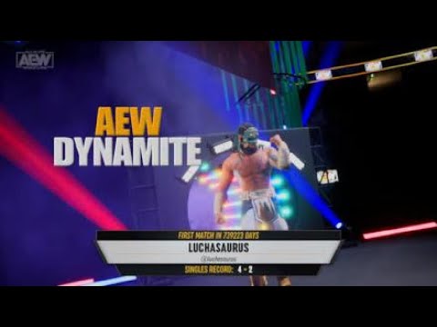 AEW DYNAMITE JUNGLE BOY AND LUCHASAURUS HAVE INTENSE FACEOFF!!!!!!!!!