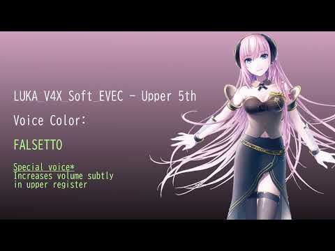 Megurine Luka V4X EVEC Comparison   SOFT HARD + 9 Voice Expressions