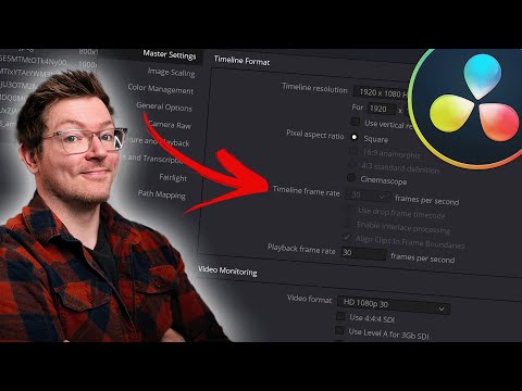 Confused by Resolutions & Frame Rates?! WATCH THIS! Davinci Resolve 18 Beginners Tutorial