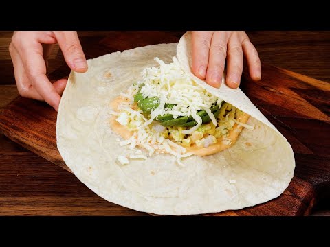 Fold Tortilla This Way! I've Never Eaten Such Delicious Tortillas