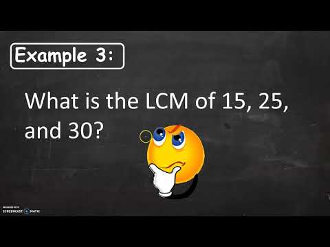 Grade 6 Math: Least Common Multiple (LCM)