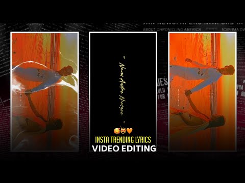 Insta Tending Text Animation Video Editing Alight Motion || Trending Lyrics  Video Editing Kannada✨💗