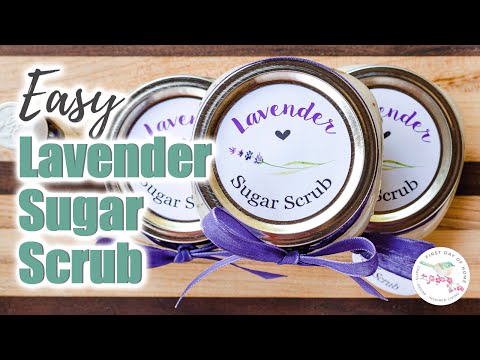 Easy Lavender Sugar Scrub