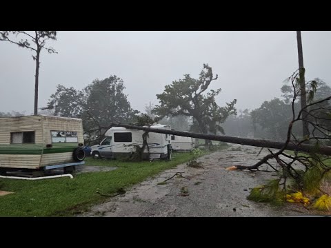 Hurricane Idalia SMASHES Perry, Florida 8/29/2023