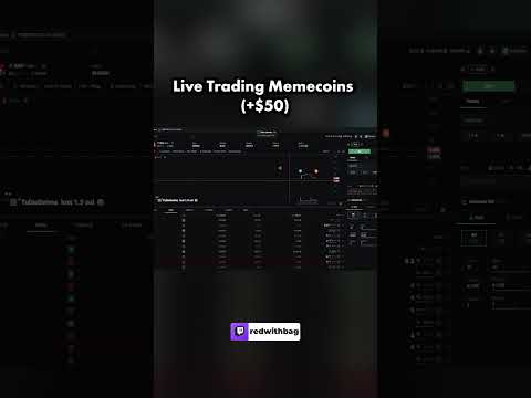 I Made $50 Trading Memecoins Live!