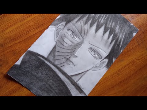 Obito Uchiha sketch (from Naruto Shippuden) | 2ba vArtist (anime sketch,)