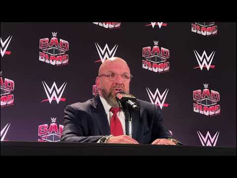 Triple H On Black Male Representation In WWE (WWE Bad Blood Press Conference)