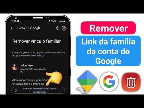 Como remover o Family Link da conta do GOOGLE (2024) | Link da família GOOGLE