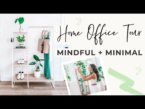 My Home Office Tour 🌱| Creative, Minimal, + Plantiful