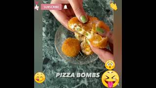 Pizza Bombs #pizza #cheesy #foodie #Pizzabombs #bomb