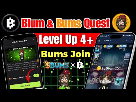 Blum Airdrop Bums New Task Quest | Bums Coin Airdrop | Blum Airdrop Withdraw | Bums Quest