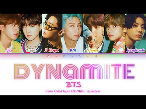 BTS - Dynamite Color Coded Lyrics