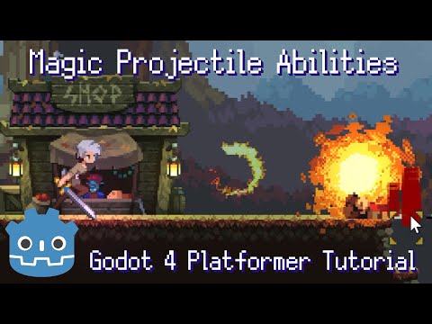 How to Make Magic Projectile Abilities ~ Platformer MEGA Tutorial for Godot 4.2