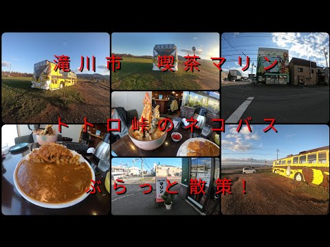 滝川市喫茶マリン　トトロ峠のネコバスぶらっと散策【過走行ワゴンRで走り回り動画撮ってます】まだまだ走れます