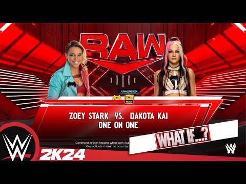 WWE #raw 30.12.24 (WHAT IF?) - Zoey Stark VS Dakota Kai