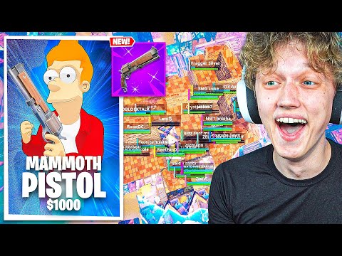 I Hosted a $1000 MAMMOTH PISTOL ONLY Tournament In Fortnite!