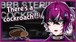 Doppio gets ambushed by a cockroach on stream「Nijisanji EN - Doppio Dropscythe」