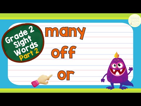 Sight Words - Grade 2 Level 2 | Practice Reading | Basic English Words | Learn How to Read