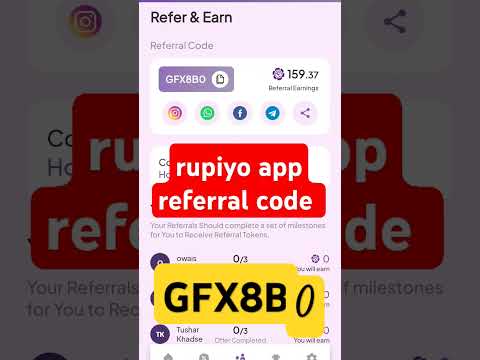 Rupiyo App Referral Code | Rupiyo App Ka Referral Code | Rupiyo App Refer Code #shorts #shortsfeed