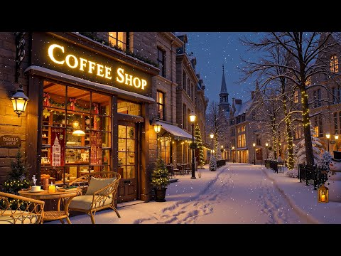 ☕ Cozy Coffee Ambience and Exquisite Piano Jazz Music for a Good Mood ❄️ Smooth Winter Jazz Music