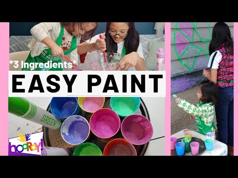 Easy Washable Paint Experiment / DIY Chalk Paint #Homeactivity