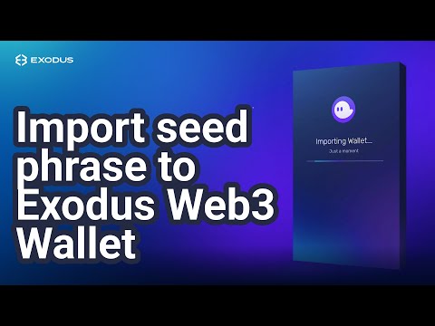 How to import seed phrase from Phantom or Metamask to Exodus Web3 Wallet | Exodus Wallet Tutorial