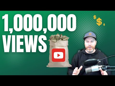 How Much Does Youtube Pay For 1 million Views (In 2024) $0 to $100k In Passive Income Day 5