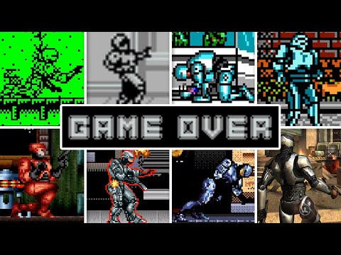 Evolution Of RoboCop Games Death Animations & Game Over Screens